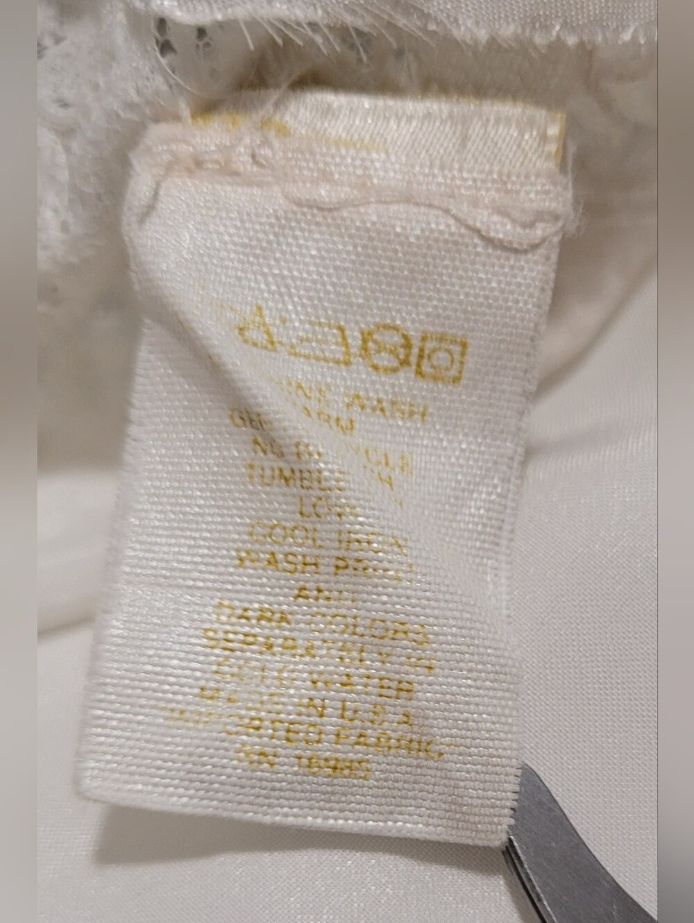Vintage Victoria's Secret Gold Label Lace Nightgown Slip Dress White Size Small - Picture 9 of 15